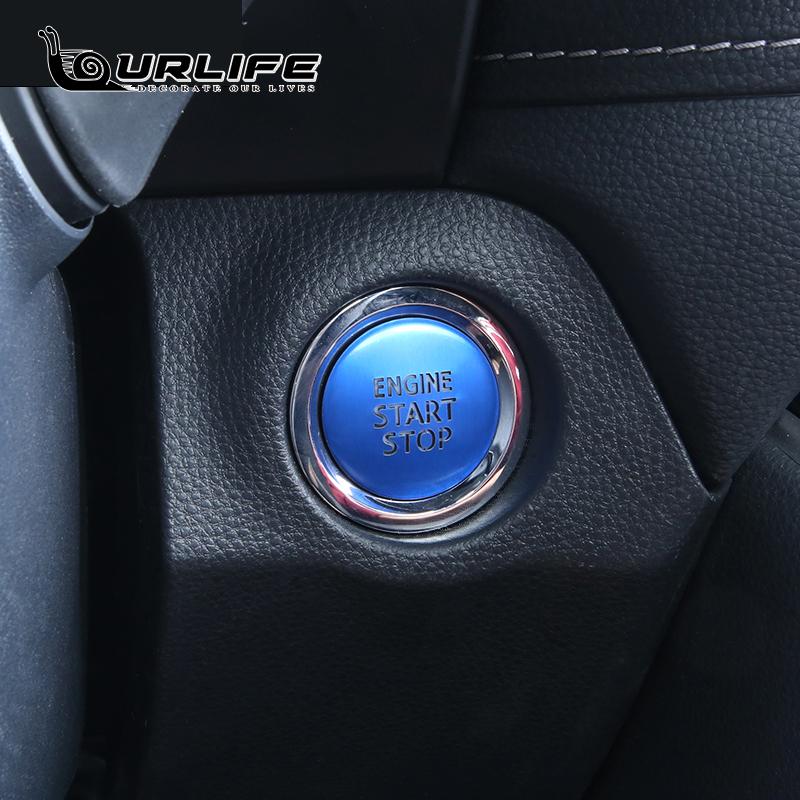 Наклейки на кнопку крышки двигателя Start Stop, бесключевая система, крышка переключателя зажигания для RAV4 XA50 RAV 4  