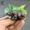 Antique Bronze Sleeping Cattle Statue Tea Pets Desktop Ornaments Solid Copper Bull Figure Home Decoration Pendant Decor