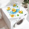 Yellow Duck Bathroom Wall Sticker PVC Removable Waterproof Decal for Cute Toilet Sink Childrens Decor