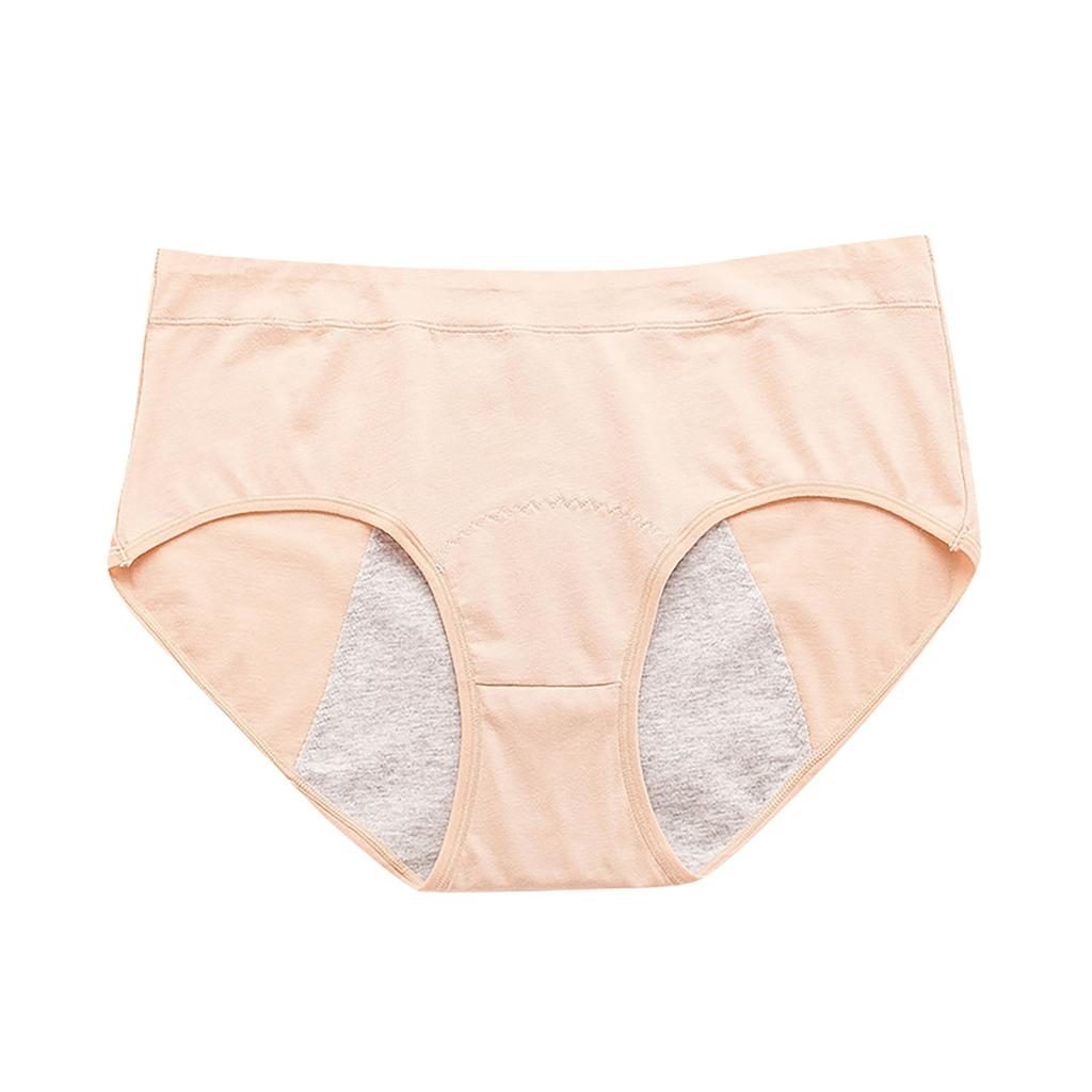 Women'S Menstrual Panties Mid-Waist Cotton Postpartum Women'S Panties Fully Covered Panties