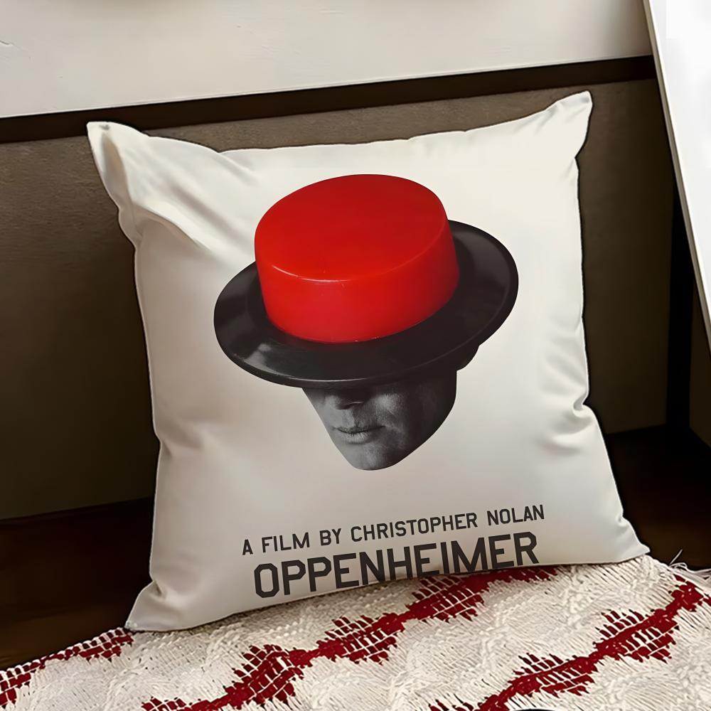 OOppenheimerS Movie Cushion Cover Reversible Soft Durable Pillow Cover Home Car MultiScene Use for Daily Comfort