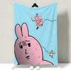 Cartoon MMy ffriend rrabbit Throw Soft Warm Flannel Throw Blanket Multiuse for Sofa Bed Office Nap