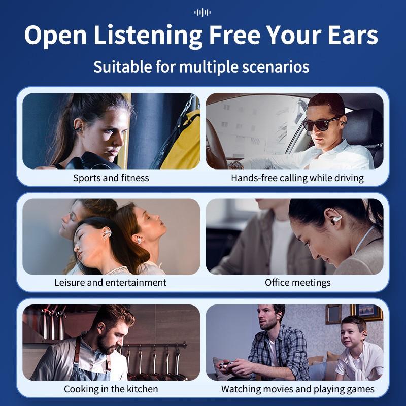 Наушники Bluetooth-клипсы HiFi стереонаушники Спортивные водонепроницаемые сенсорные наушники