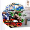 1pc Street Fighter Auto-Open Close Outdoor Umbrella - Portable 3-Fold Design with 8-Bone Iron Frame - Outdoor for Fans, Travelers, Daily Use, Gif