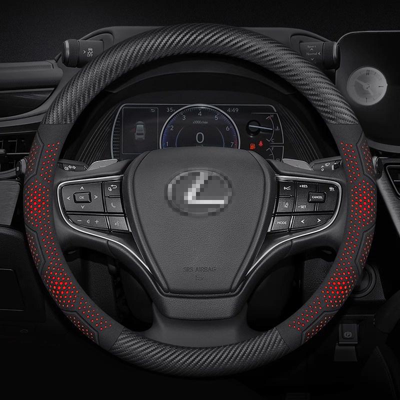 Для Lexus GS300h ES300h ES330 ES350 NX300h IS300 RX300 IS250 CT200h Карбоновое волокно Замша Чехол на руль автомобиля Автоаксессуары