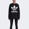 adidas Оригиналы Серия American Vintage Большой Логотип с Буквой Флис Круглый Вырез Пуловер Повседневная Толстовка Женская Черный DH3129