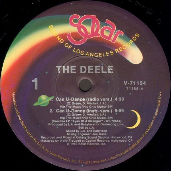 12inch Record DEELE - Can U-dance V71154 SOLAR 1987 US Dance & Electronica Used