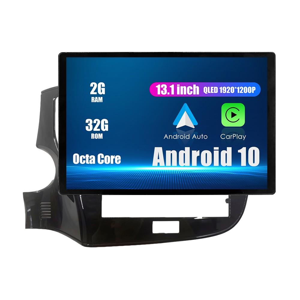 Android Радио 13,1 "автомобильное стереонавигационное головное устройство мультимедийный плеер GPS для Mitsubishi Outlander 2020 2021