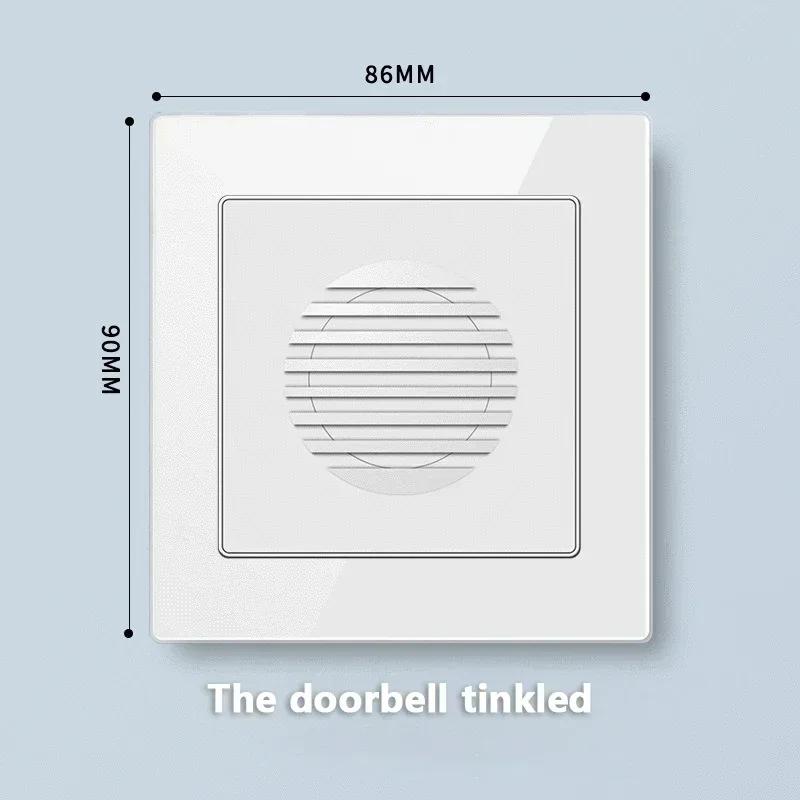 Universal Tempered Glass 20W Quick Charge USB Type-c Wall Dual 3pin Socket panel,UK 13A Wall 220V 2Way Light Switch Power Outlet