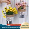 Wall-Mounted Iron Flower Pot Basket - Simple Balcony Decor