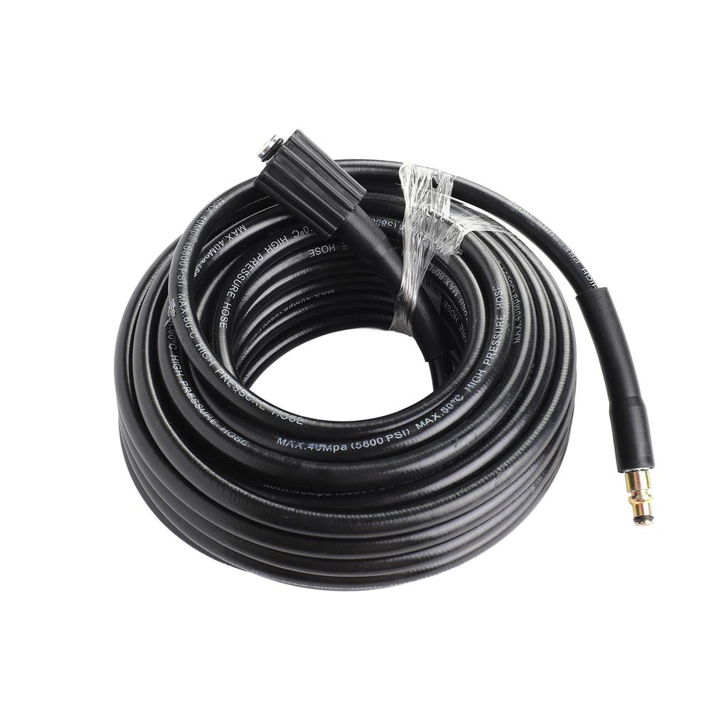 High Pressure Washer Hose M22 18Mpa 15m Black Garden Washer Pipe Sprayer Hose Partially Compatible for Nilfisk C100