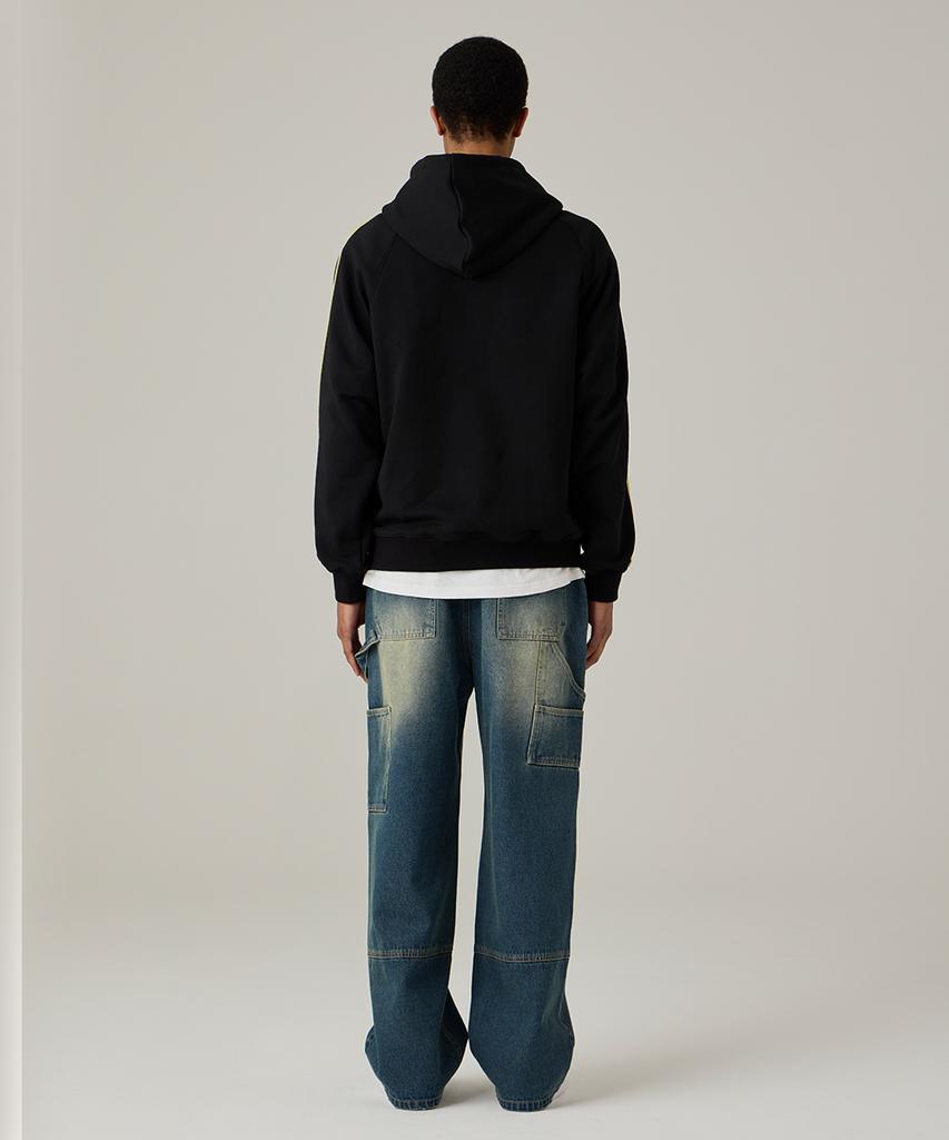 URBANAGE Carpenter Wash Wide Denim Pants_Medium Blue
