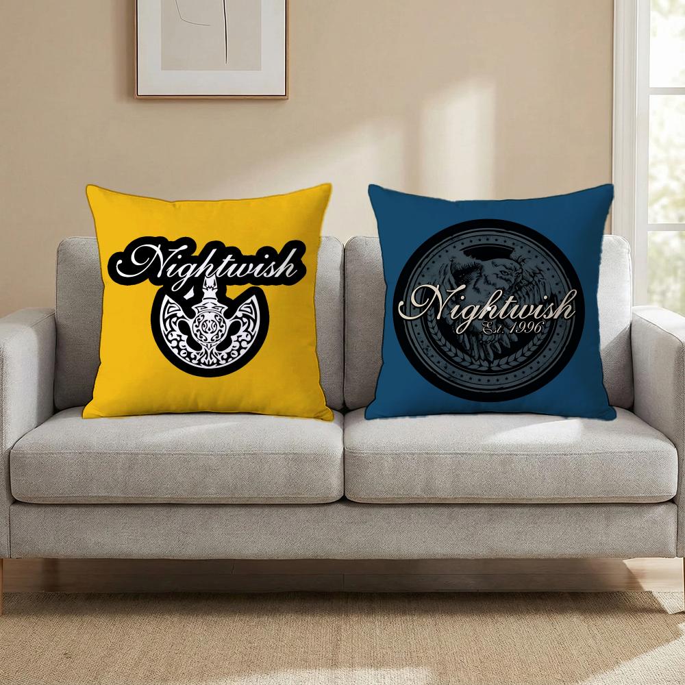 Metal Nightwish Cushion Cover Cushion Cover Set 4Pcs 50X50 45X45 40X40 Pillowcase Decorative Sofa Home Decor