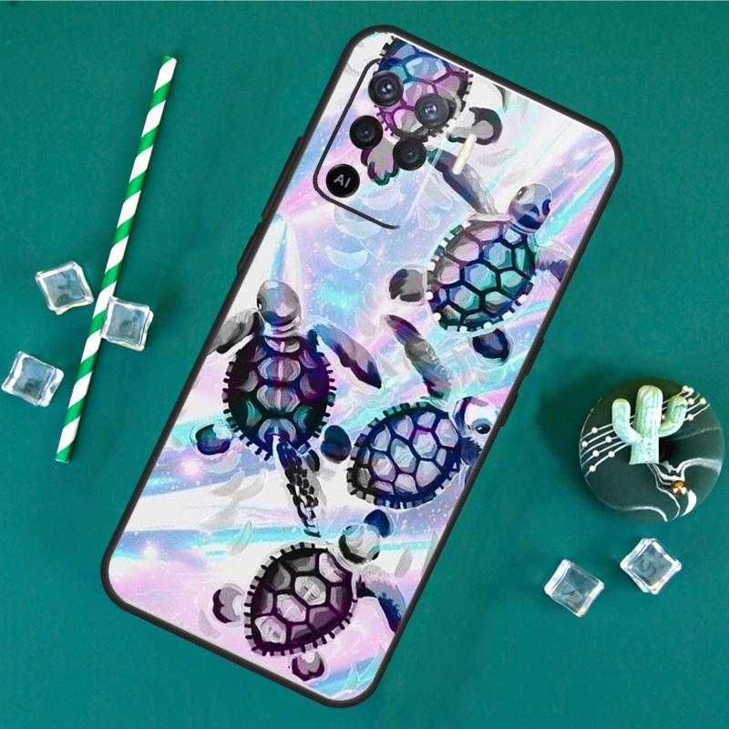 Чехол для телефона с морской черепахой для Oppo A18 A38 A58 A78 A98 A40 A60 A80 A91 A15 A17 A74 A94 A54 A57S A16 A76 A96
