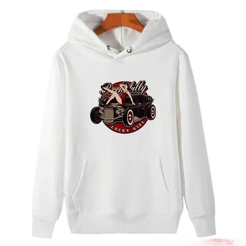 Dirty Grandpa Speed Shop, Hot Rock Swing Lady, Men's Sport Clothing, Hooded Sweatshirt