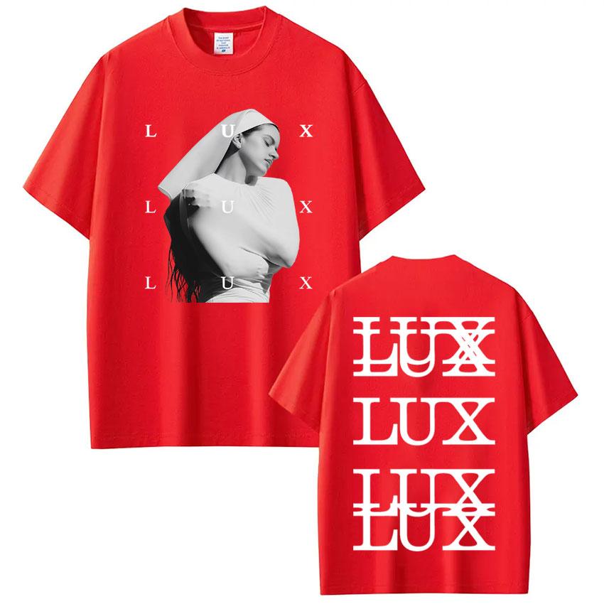 Singer Lux Rosalia Fashion Print Tshirt Men Women Harajuku Clothing Tshirts Shortsleeved Casual Cotton Tshirts Streetwear