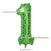 40-дюймовый зеленый клетчатый алюминиевый шар для украшения детской вечеринки по случаю дня рождения в военной тематике