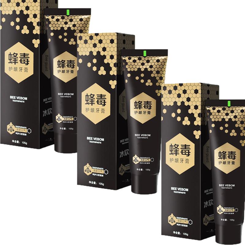 Зубная паста с пчелиным ядом, 105 г, уход за деснами, ярко-белая десен, свежее дыхание, зубная паста для взрослых, активный пептид, биофермент, устраняет проблемы с деснами