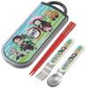 Skater Antibacterial Trio Set of and Demon Kimetsu No Yaiba Mission Made In Children's Chopsticks, Spoon, Fork, Slayer Pilgrimage, Japan, TACC2AG-A