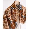 Vintage Plaid Printed Square Scarf For Women Fashion Accessory