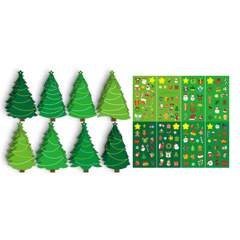 24Pcs Christmas Crafts For Kids - Diy Xmas Tree Ornaments With Sticker Kits - Set For Holiday Decorations, Party Favors