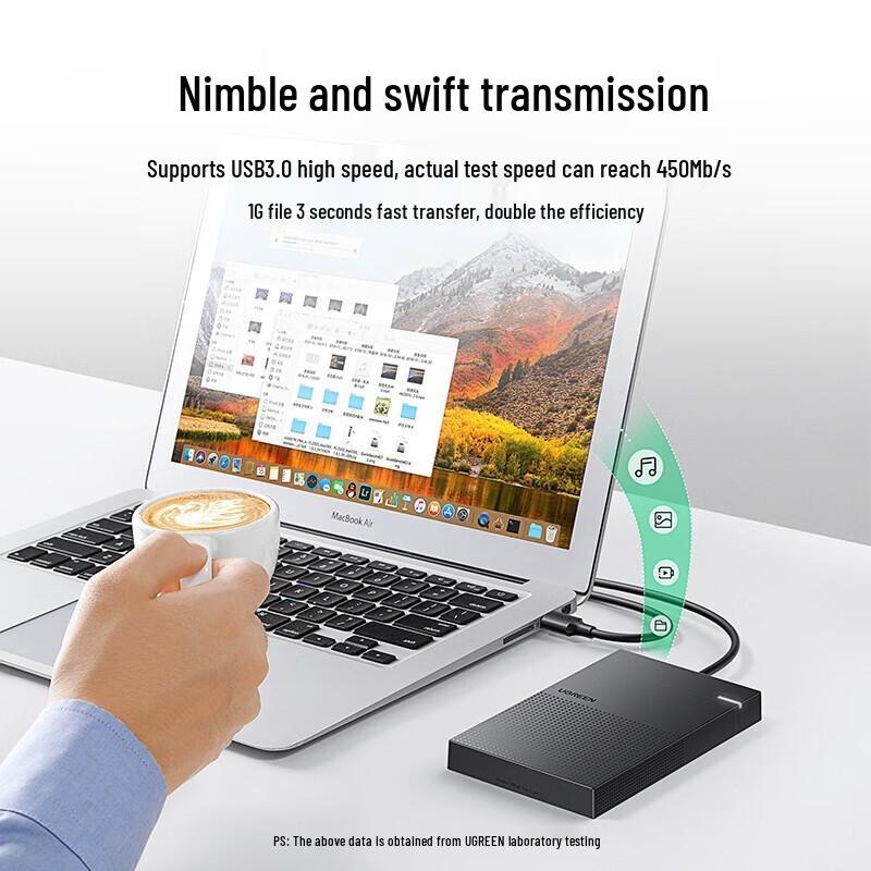 Внешний корпус Ugreen USB 3.0 для 2,5-дюймовых SATA HDD/SSD