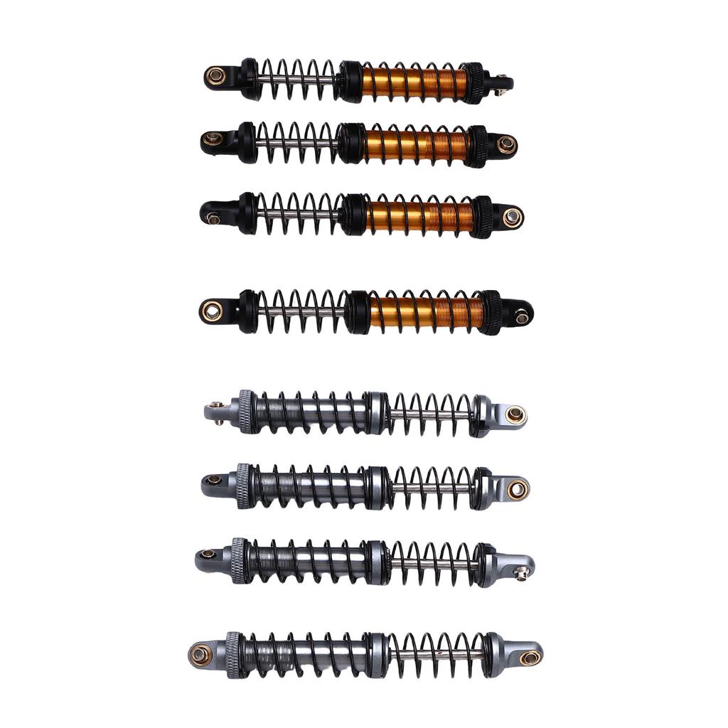 4pcs RC Car Shock Absorber Alloy 100mm Double Springs Shock Damper for 1/10 RC Crawler Off Road Car