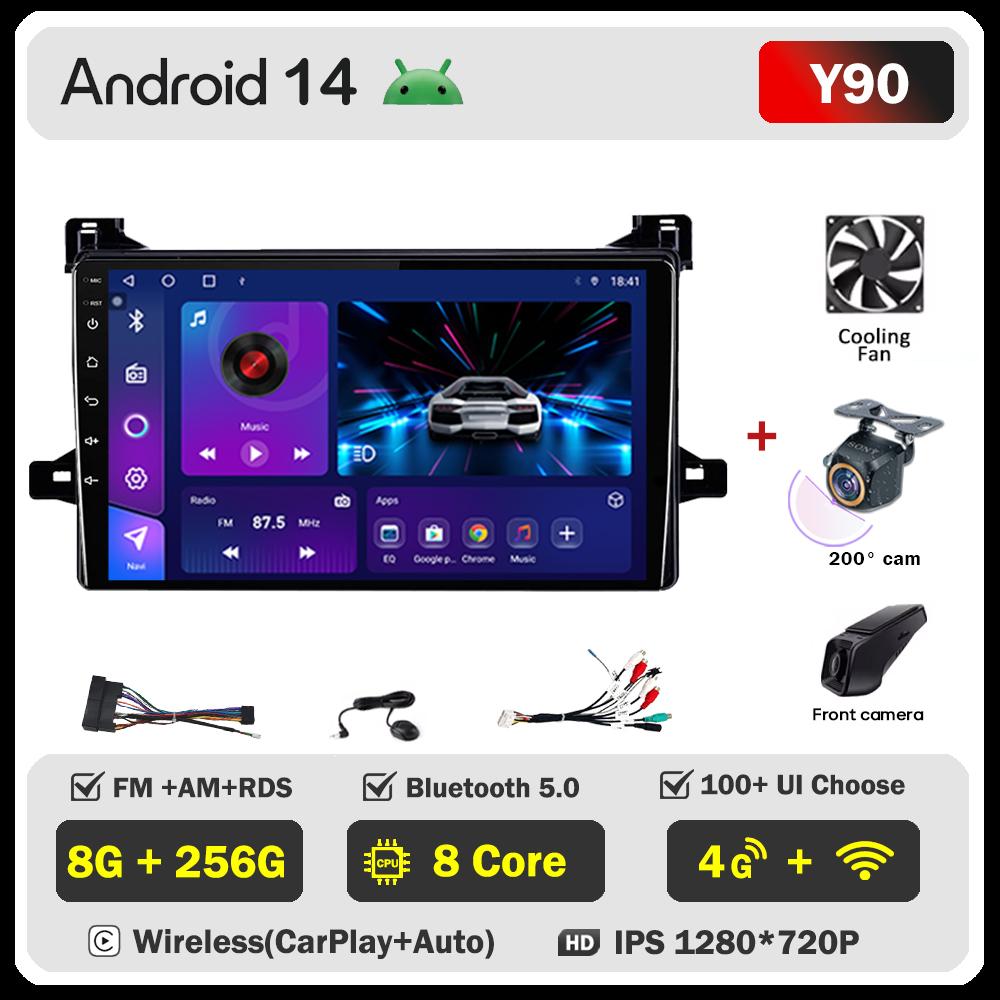 Для Toyota Prius XW50 2015 - 2020 автомобильный радиоплеер Car Carplay экран Autoradio Mirror Link Car Intelligent Systems сенсорный экран