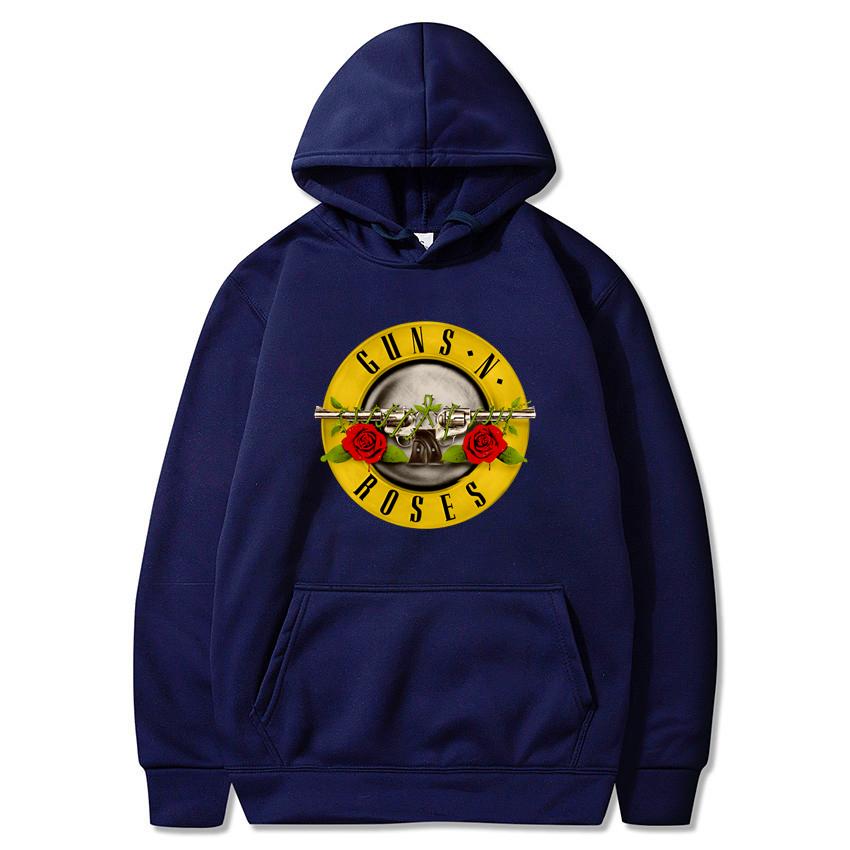 Толстовки с капюшоном Guns N' Roses, уличная одежда с принтом хард-рок-группы, женские толстовки унисекс, пуловер с капюшоном, спортивные костюмы, одежда