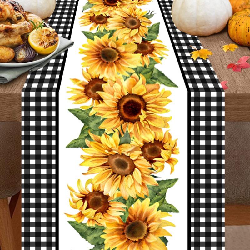 Новый осенний лист, тыквенный стол, флаг, льняной принт, стол для гостиной, чайный стол, праздничное украшение, скандинавская скатерть