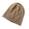 New Autumn and Winter Women's Solid Color Rolled Simple and Laid Back Style Warm Headpiece Knitted Cap