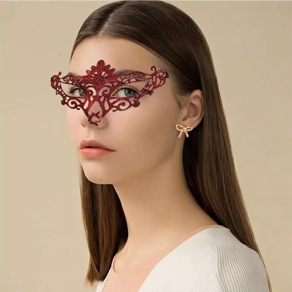 Fashion Nightclub Hollow Queen Eye Mask Sexy Ladies Dance Masks Halloween Lace Masquerade Mask
