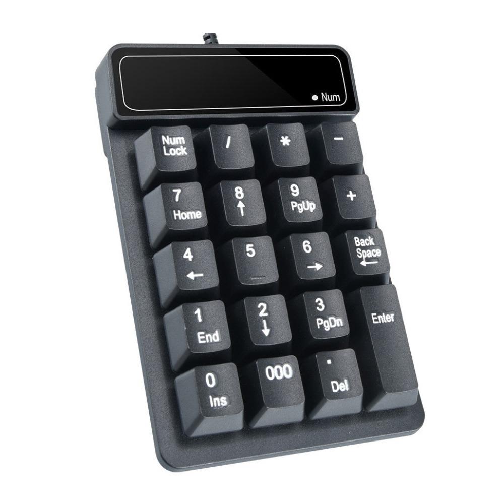 19 Keys 2.4G Wireless Numeric Keyboard Mechanical Feel Mini USB Numeric Keypad Laptop
