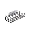 1 Set Letter Holder Wall Mount Punch-free Mesh Grid Bathroom Hanging Towel Storage Shelf for Hallway