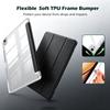 Для iPad Эйр 13 (M4/M3/M2) & iPad Pro 12.9 (6-й/5-й/4-й/3-й), Магнитный Чехол Прозрачная Флип-Крышка Smart