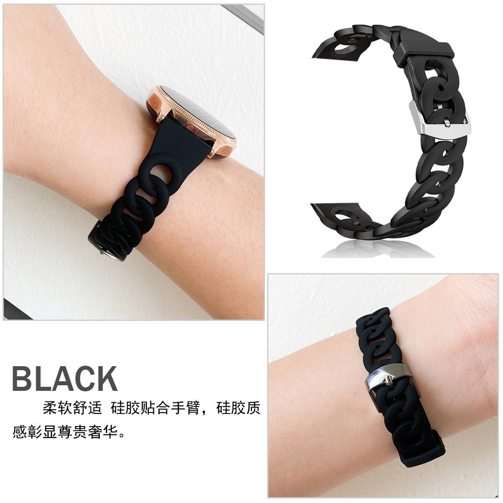 Ремешок 20 мм 22 мм Для Samsung Galaxy watch 7/FE/6/4 classic/5 Pro/Active 2/3 Силиконовый браслет Huawei watch GT 2/2e/3 Pro 4 5 ремешок