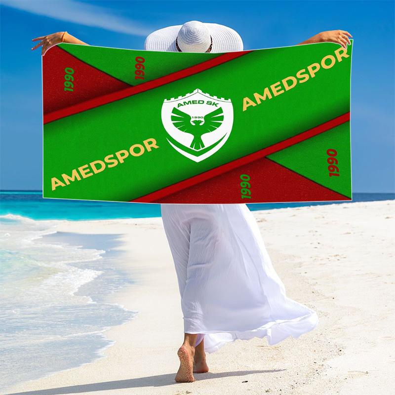 Amedspor Print Beach Towel, Large Soft Quick Dry Towel for Beach Camping Swimming