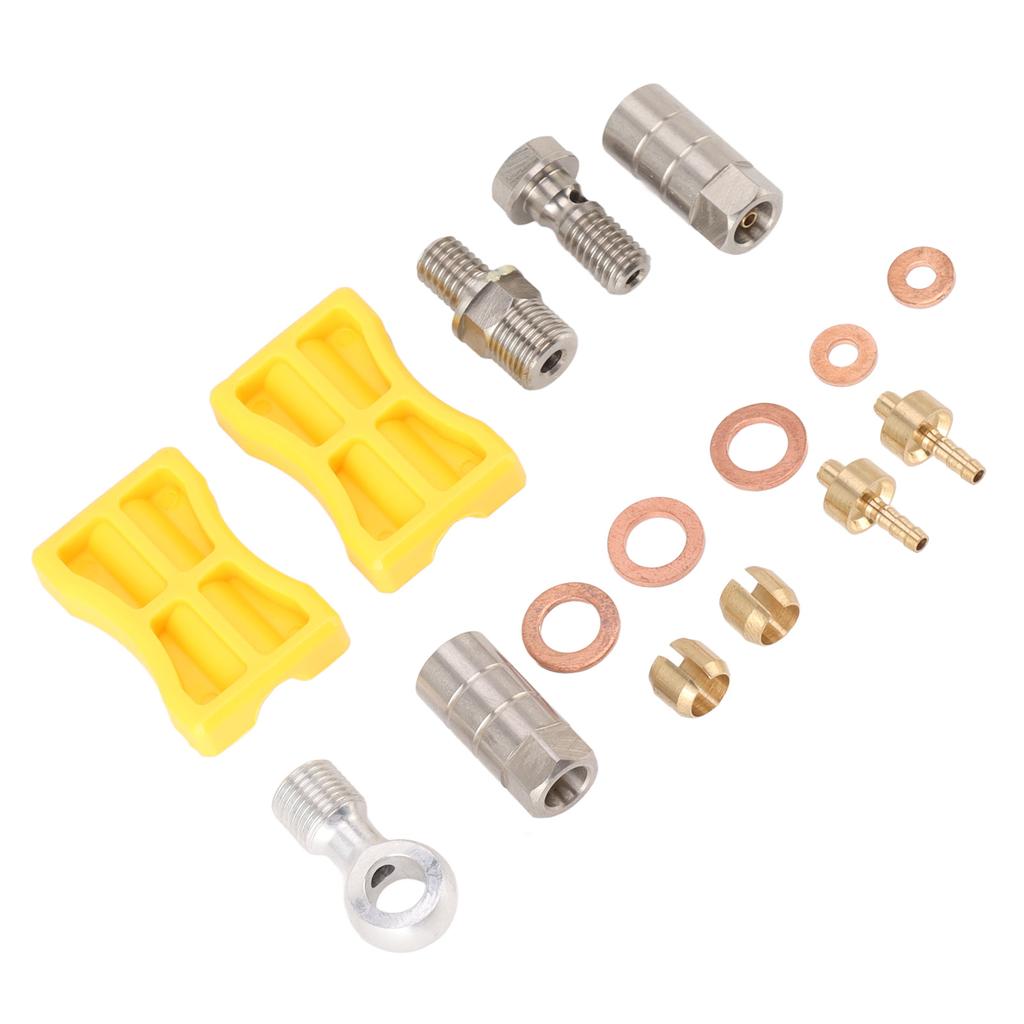 Bike Brake Hose Connector Aluminium Alloy Durable Easy Installation Hydraulic Bike Brake Hose Set