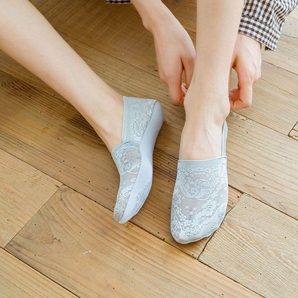 Summer Low-top Invisible Socks Breathable Non-slip  Lace Socks New Women's Lace Boat Socks