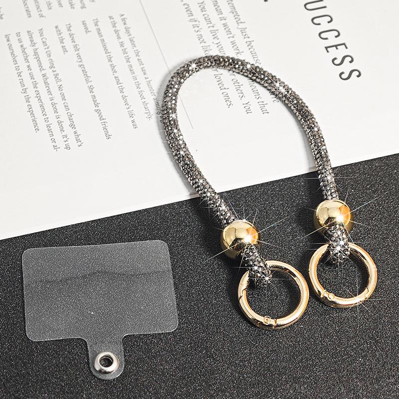 Яркий ремешок для телефона со стразами, чехол для телефона с цепочкой, ремешки, аксессуары для телефона