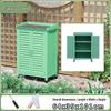Outdoor Anti-Corrosion Solid Wood Garden Storage Cabinet with Sun Protection
