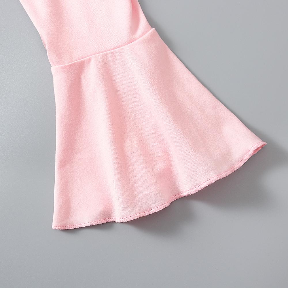 Детское платье с принтом «Любящее сердце» для девочек, топ и брюки, комплект из 2 предметов, одежда для детей 1–6 лет