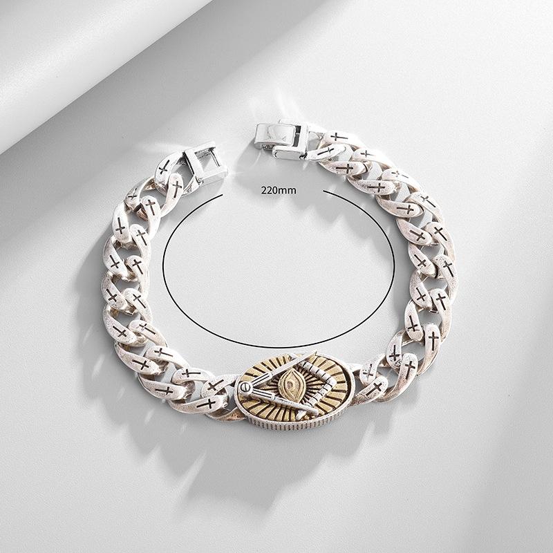 Глаз Гора Бог Всевидящий Модный Мужской Личный Браслет Крест Узор Феникса Тотем