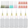 Industrial 30ml Dispensing Bottle Set with Needles for Pigments, Flux, Solvents, and Oils