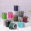 Coffee Mug with Lid Handle 12 Oz Stainless Steel Vacuum Cup
