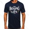 Футболка мужская винтажная с принтом No Boxing No Life Gym, спортивная, 100% хлопок, классические футболки для мужчин и женщин, спортивная одежда, топы