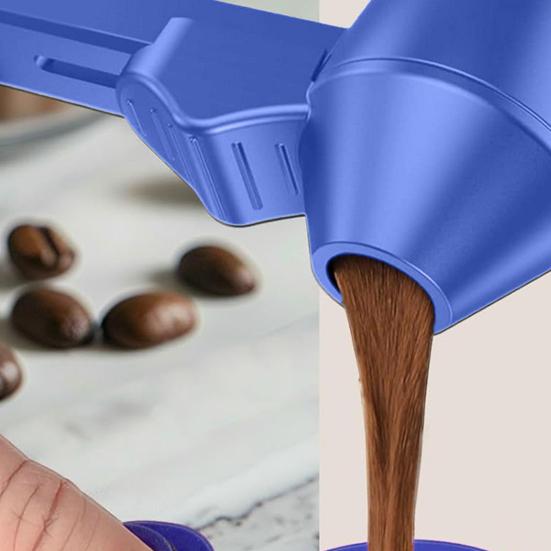 Кофейная ложка-воронка для многоразовых капсул K-типа, вместимость 2 столовые ложки, аккуратная ложка-наполнитель для чайных пакетиков, кофейная мерная ложка для молотого кофе, протеина