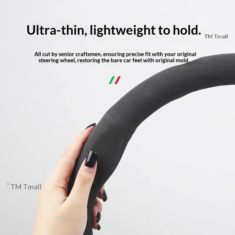 gnhct10 Car Suede AntiSlip Steering Wheel Cover For BMW M E39 E46 E60 E70 E90 E91 G05 F10 F15 F20 F30 G20 G30 X1 X3 X4 X5 X6 X7 M3 M4 M5