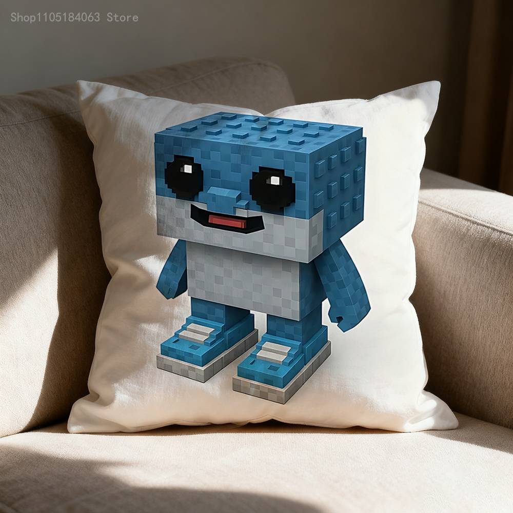 S-Steal A B-Brainrot № 9 Наволочка для подушки-думки с принтом Полиэфирное волокно 40x40 см Декоративная наволочка для диванной подушки
