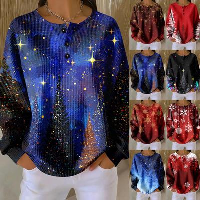 Женские повседневные рубашки с длинным рукавом, топы на пуговицах с V-образным вырезом, свободный трикотаж, осенние фавориты для женщин